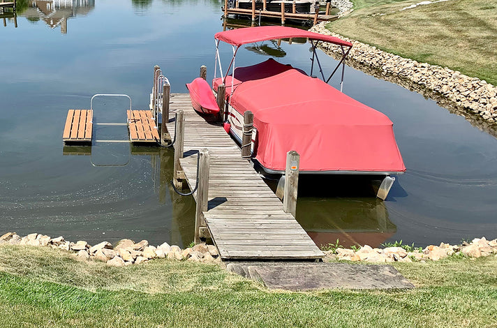 Kayak Launch Dock in Lake American Muscle Docks