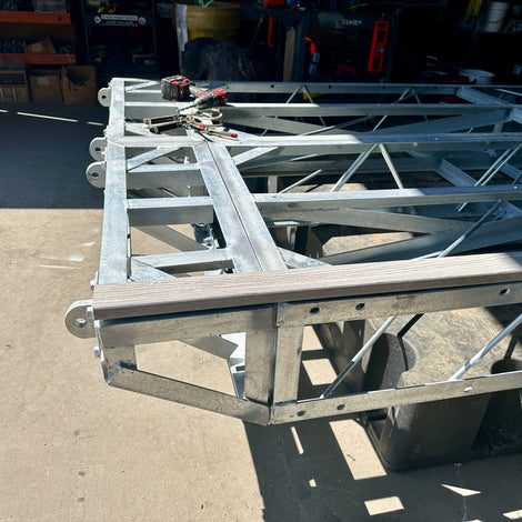 Dock hardware frame built by American Muscle Docks