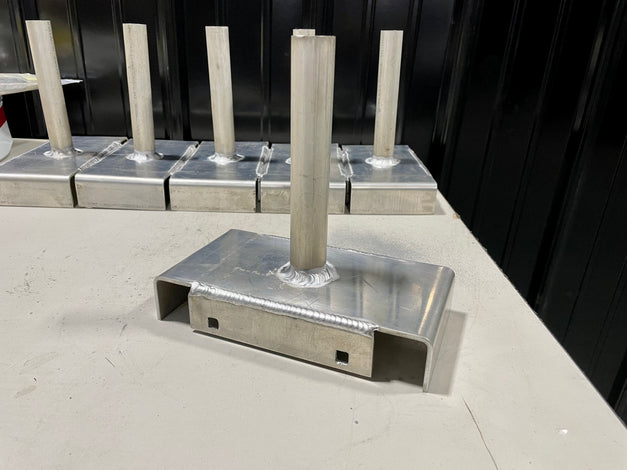commercial hardware parts custom fabrication built by American Muscle Docks
