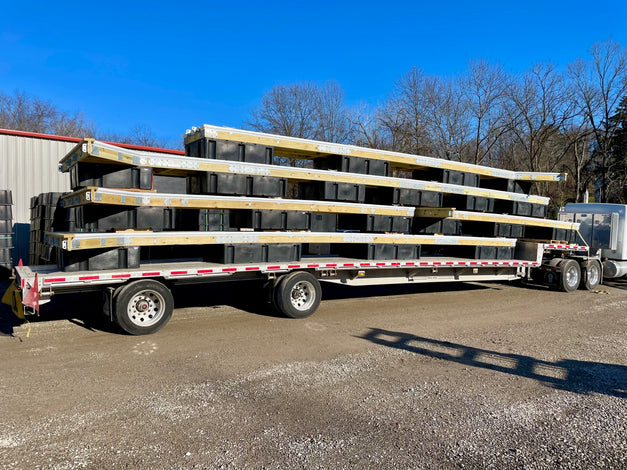 Residential timber frame floating dock built by American Muscle Docks