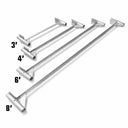 Four metal support bars, labeled 3, 4, 6, and 8, are shown in ascending order on a white background—perfect for use with the American Muscle Docks & Fabrication Stationary Dock Bracket.