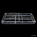 Truss Frames by American Muscle Docks & Fabrication: rectangular steel frame with cross-bracing, 4'x10', shown on a black background. Perfect for dock frames.