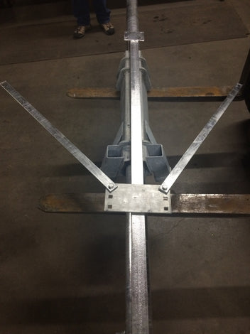 metal frame mr lifter pipe track custom built by American Muscle Docks