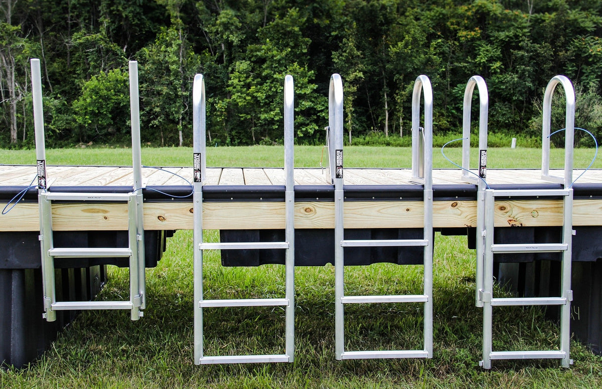 Hoop In Ladder Straight Dock Ladder - Hoop Handles - Boat Dock Accessories – American ...